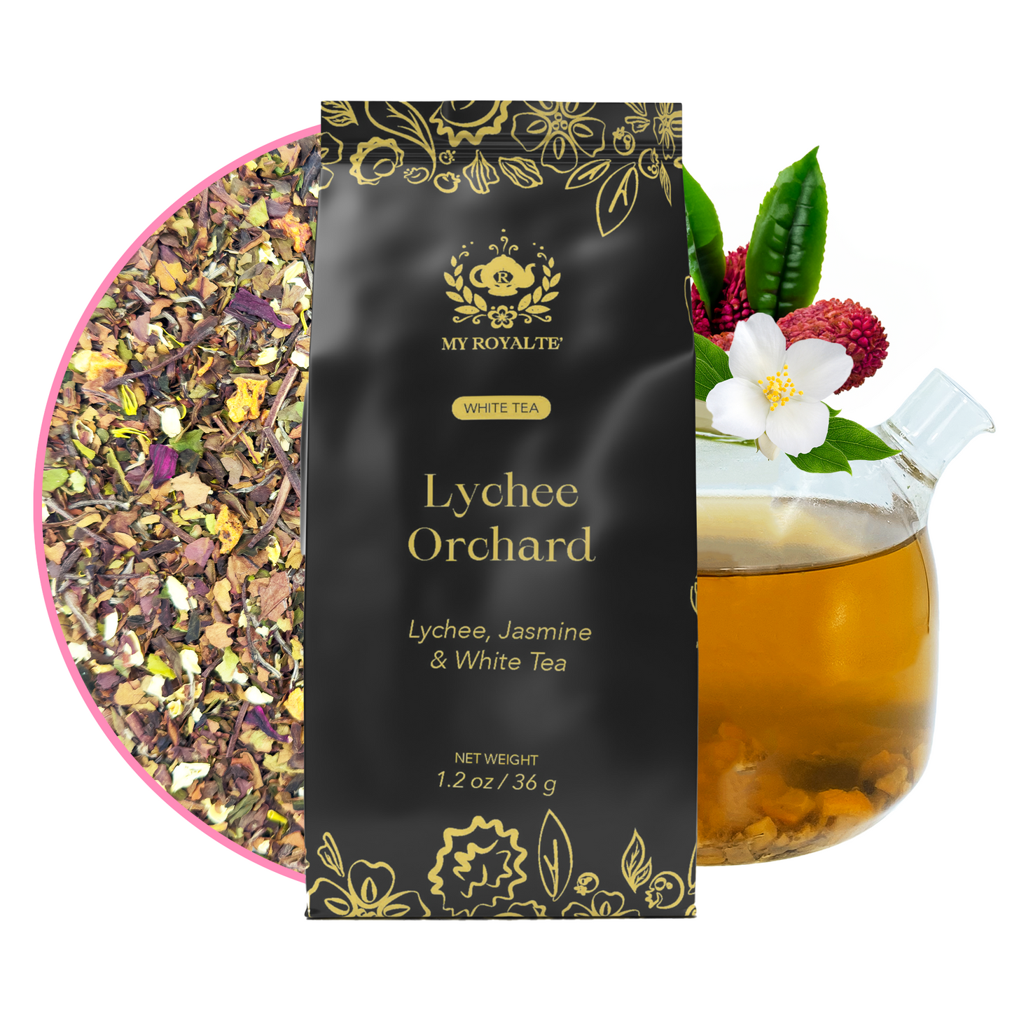 NOBLE Trio - Festive Tea Bundle Gift Set - Sweet Lychee, Floral Petals & Mixed Berries