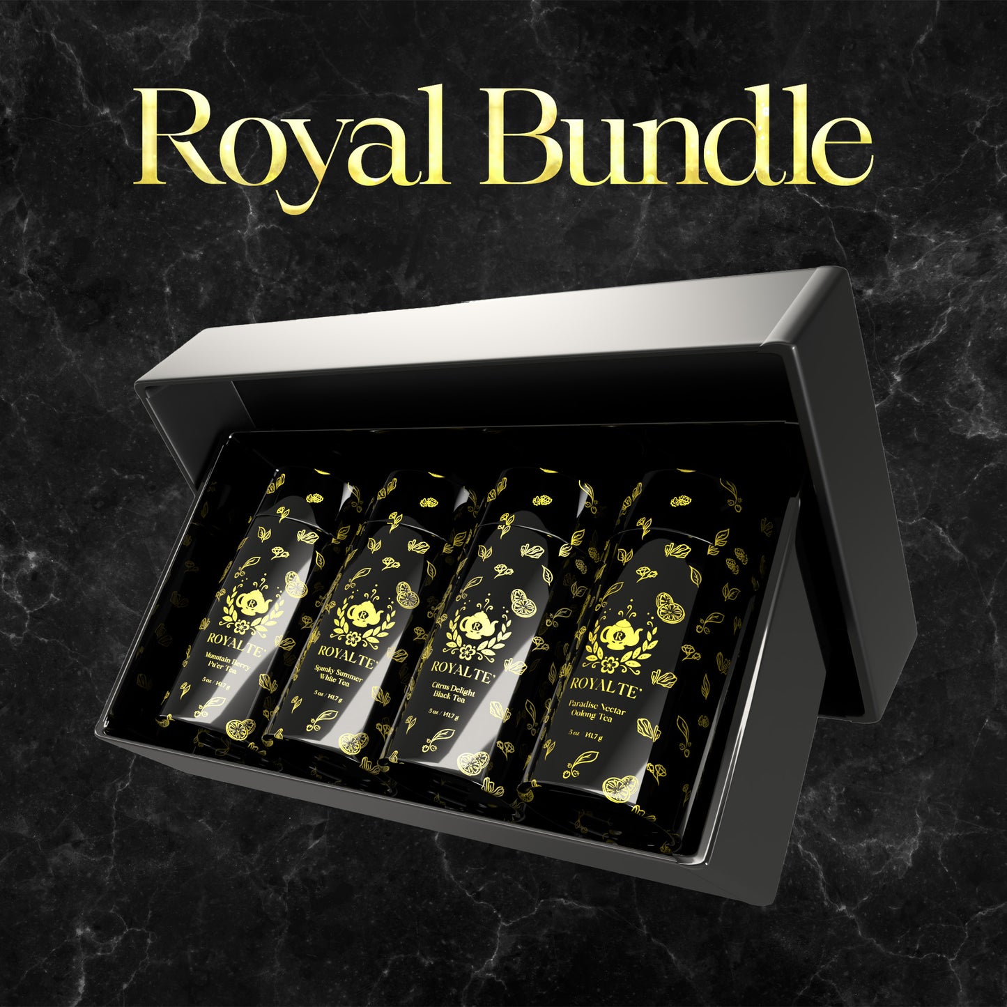 ROYAL SEASONS BUNDLE - Organic Tea Blend with Luxury Packaging